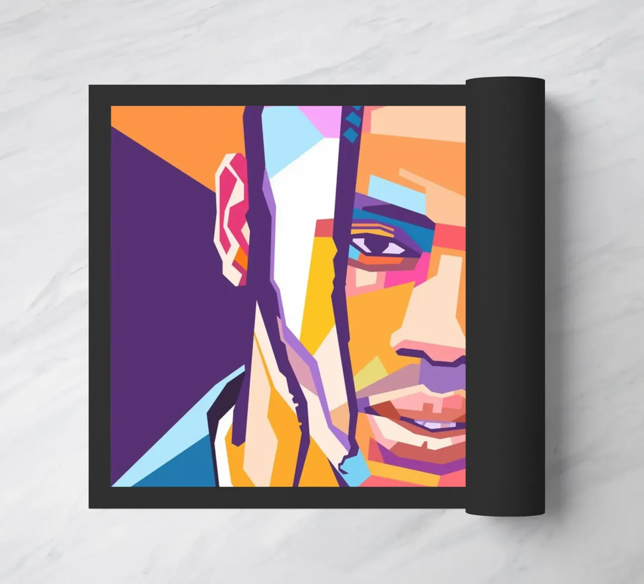 Ritratto pop art di Travis Scott zerbino da Hantamrata