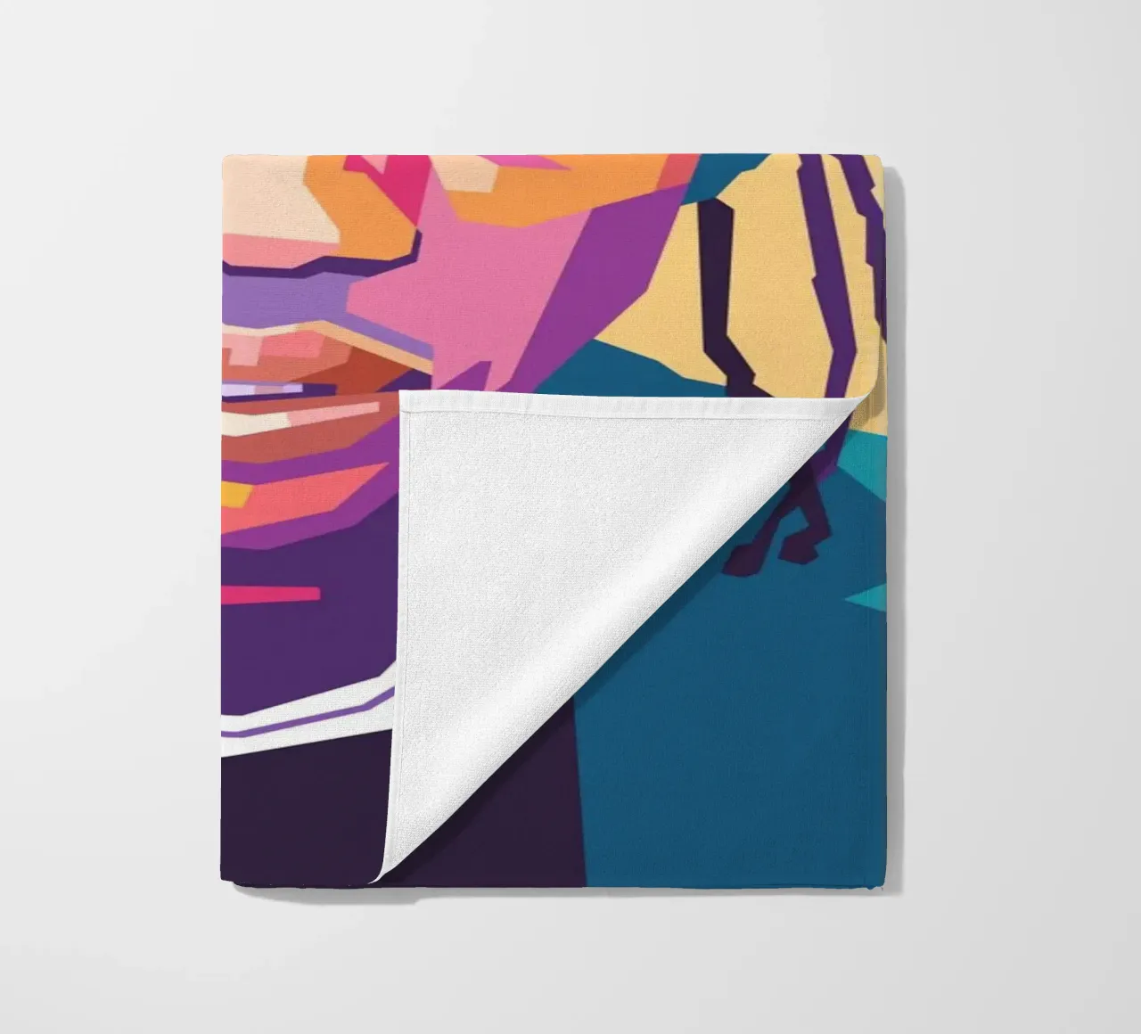 Ritratto pop art di Travis Scott telo mare da Hantamrata