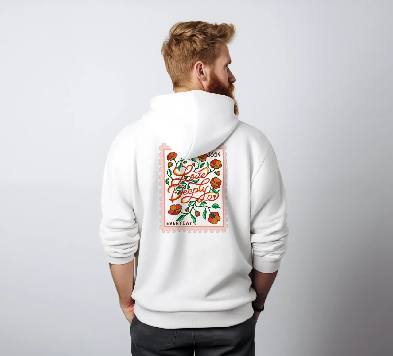 Amare profondamente - Collezione 365 giorni felpa con cappuccio da easternspringco