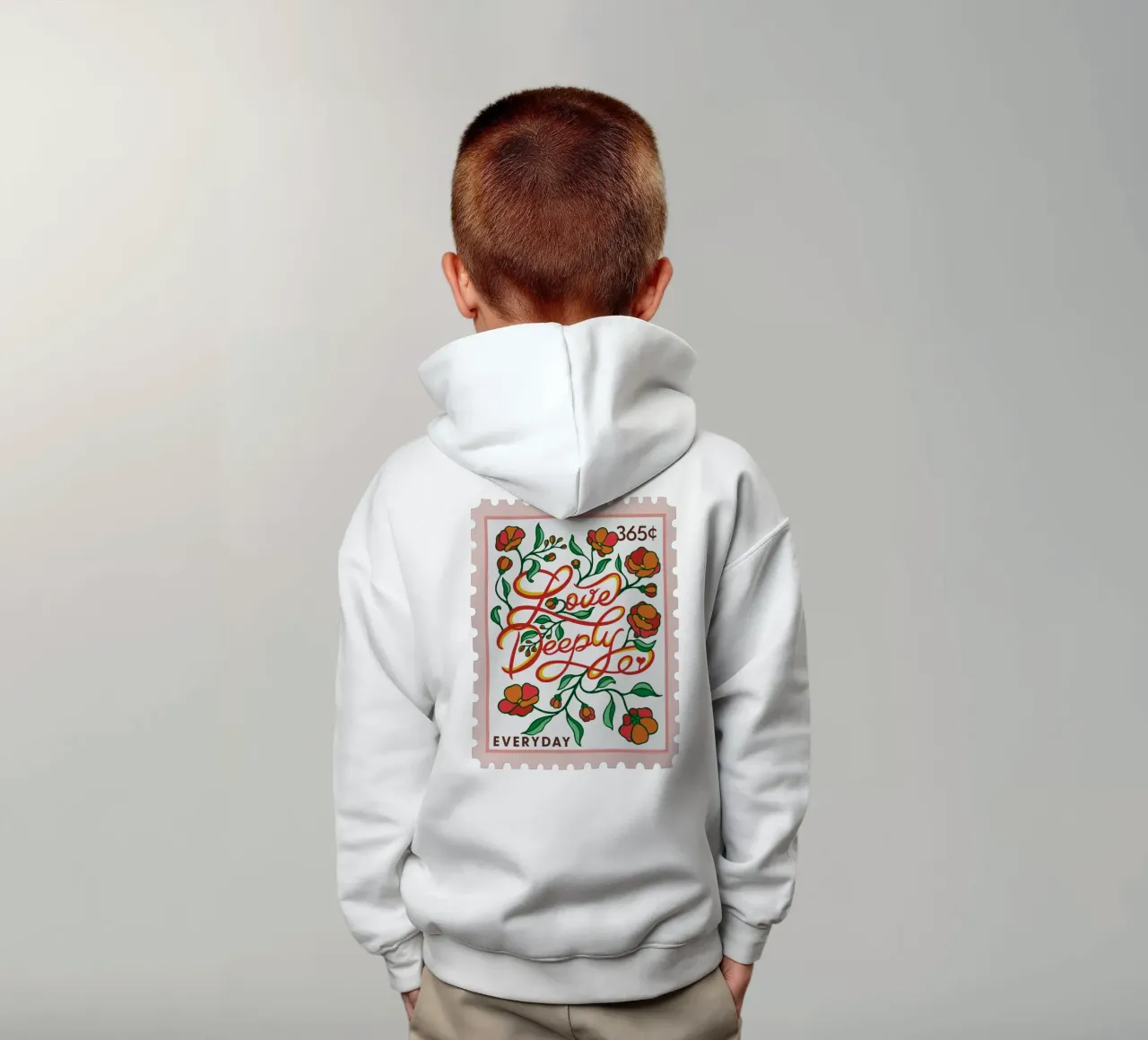 Amare profondamente - Collezione 365 giorni felpa bambino con cappuccio da easternspringco