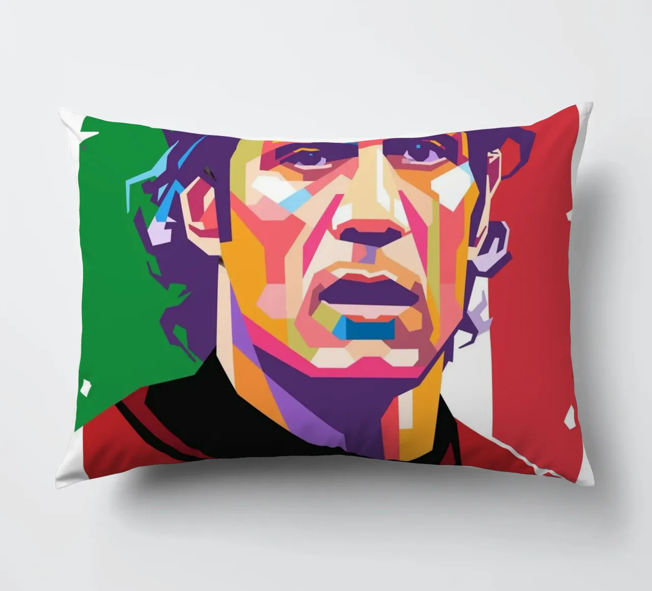 Ritratto pop art di Maldini cuscino da Hantamrata