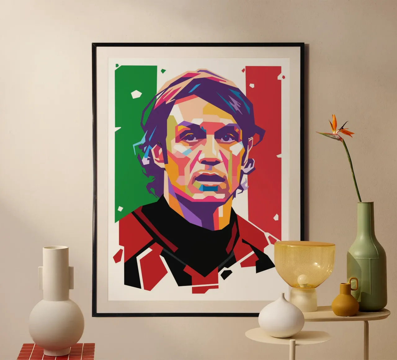 Ritratto pop art di Maldini carta hahnemühle da Hantamrata