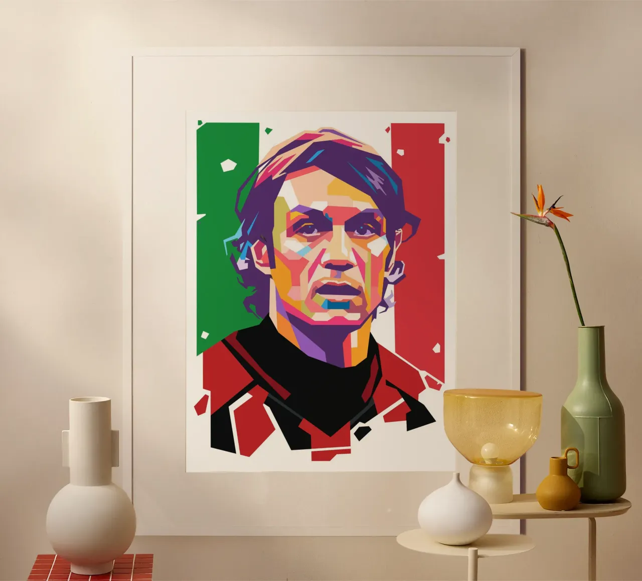 Ritratto pop art di Maldini carta hahnemühle da Hantamrata