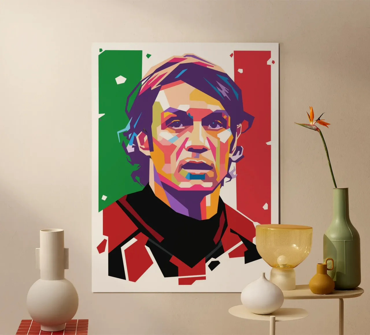 Ritratto pop art di Maldini carta hahnemühle da Hantamrata