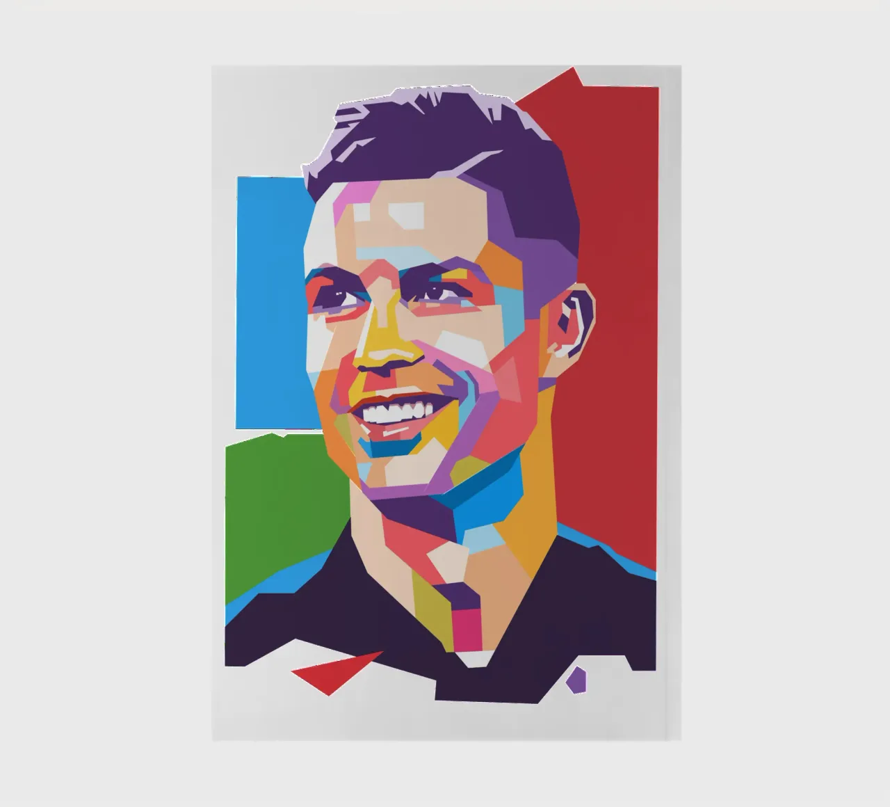 Christiano Ronaldo WPAP art style carnet de notes de Hantamrata