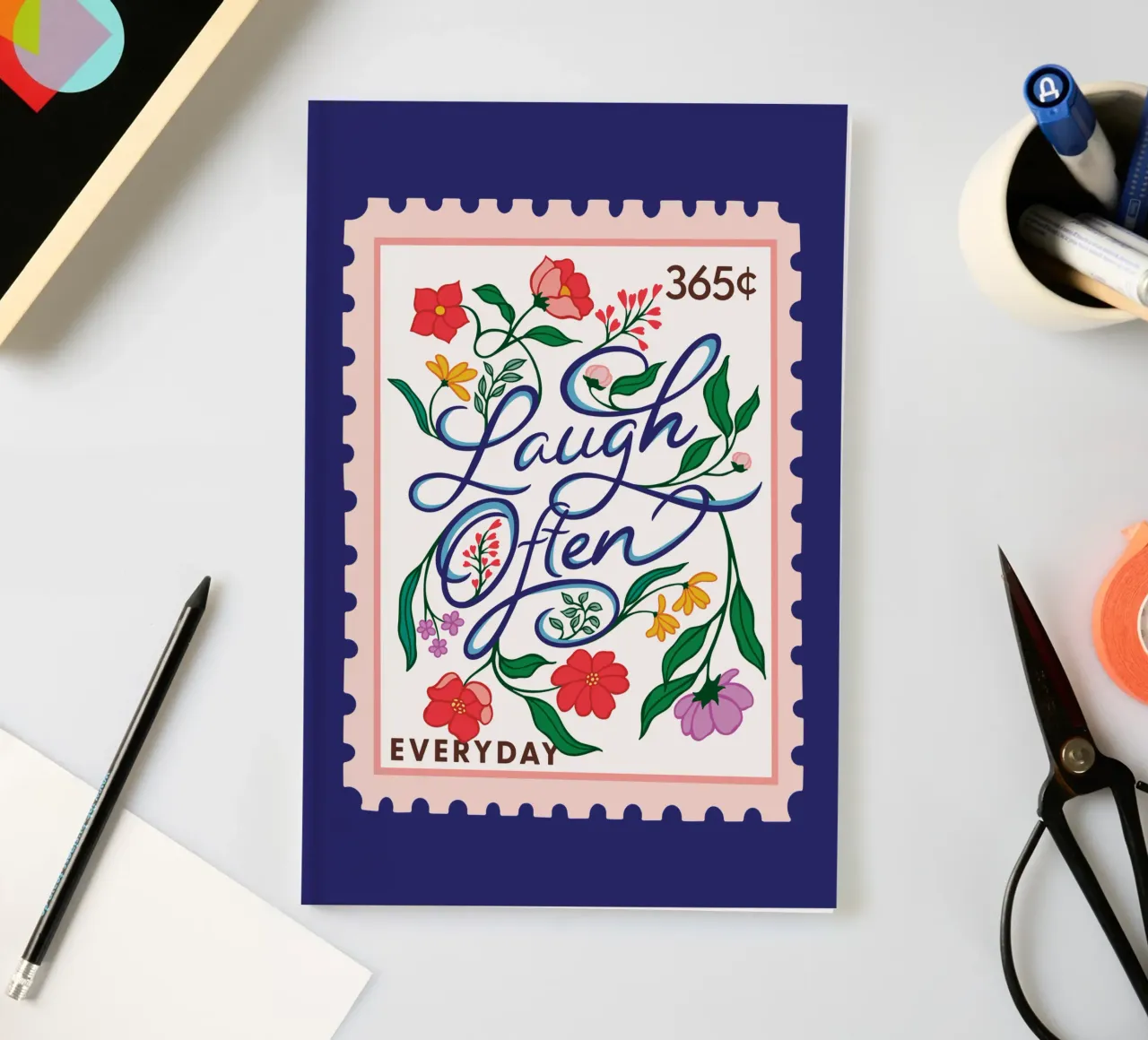 Lachen Sie oft - 365 Tage Sammlung Notizbuch von easternspringco