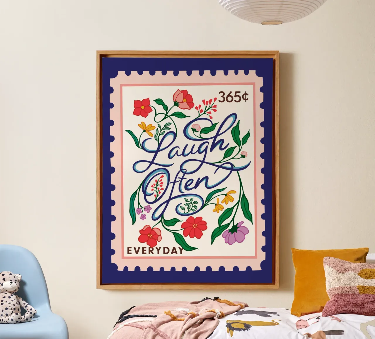 Laugh Often - 365 Days collection canvas with Floater frame by easternspringco