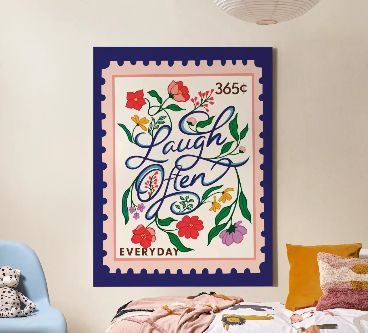 Laugh Often - 365 Days collection canvas with Floater frame by easternspringco
