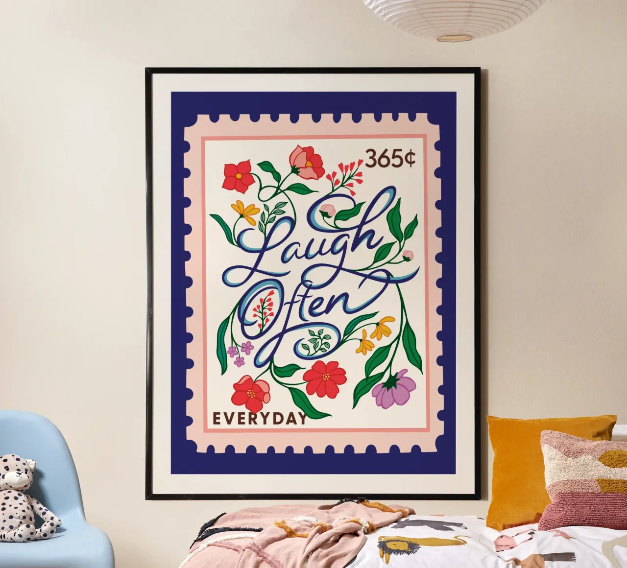 Ridere spesso - raccolta di 365 giorni poster con telaio in plastica da easternspringco