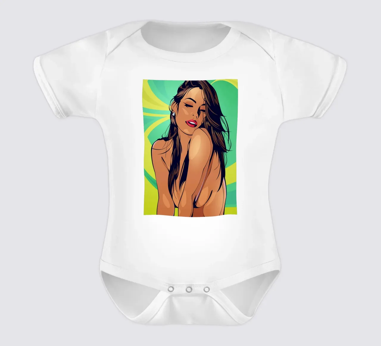 Vector girl body neonato maniche corte da nabakumov