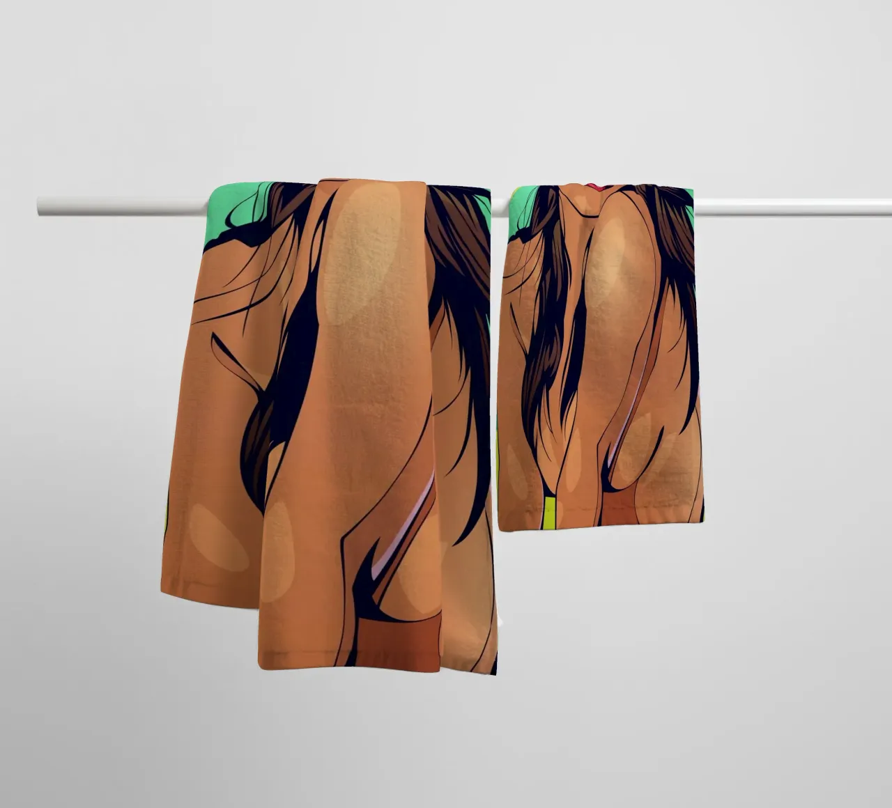 Vector girl asciugamano da bagno da nabakumov