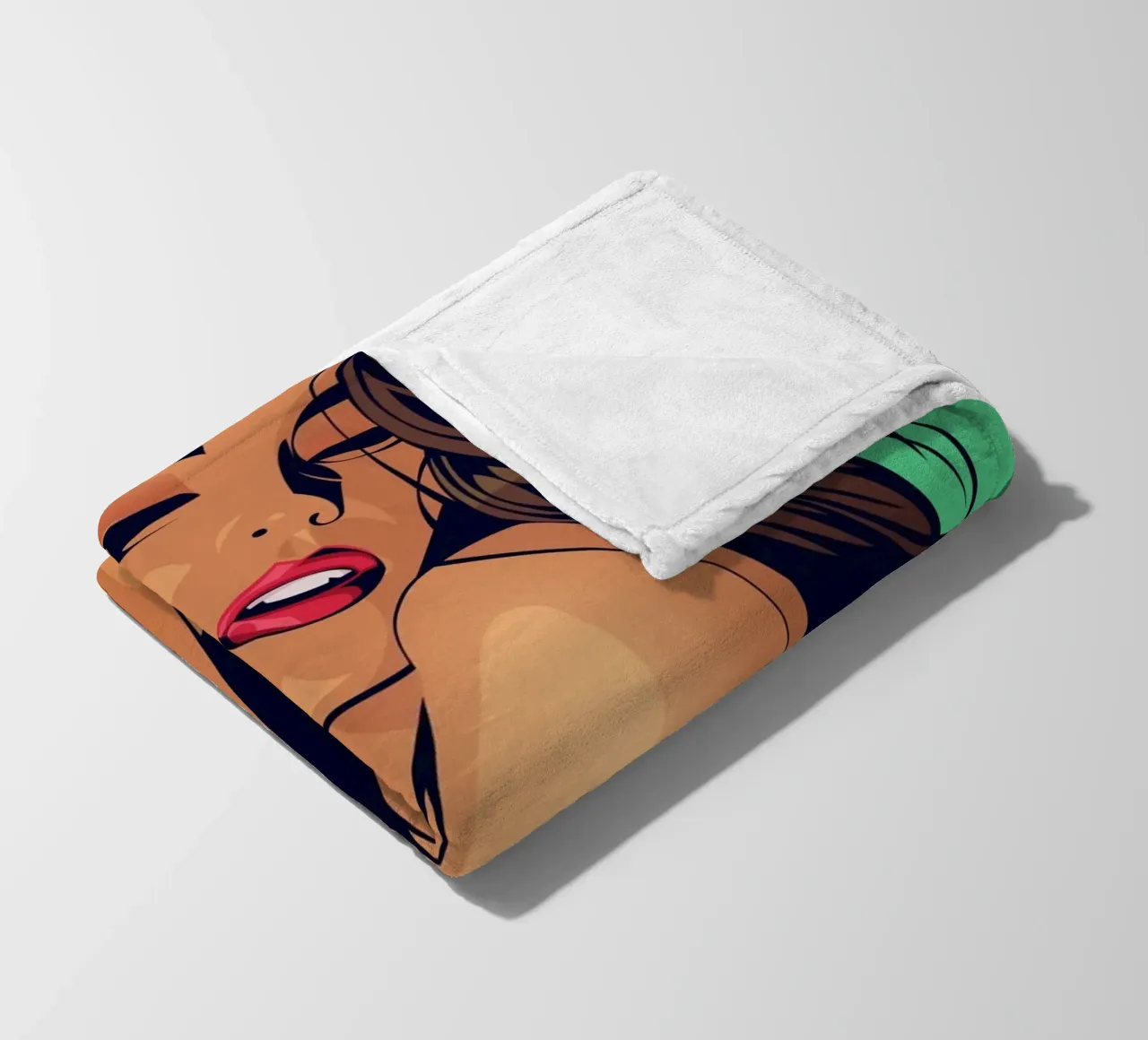 Vector girl coperta in pile da nabakumov