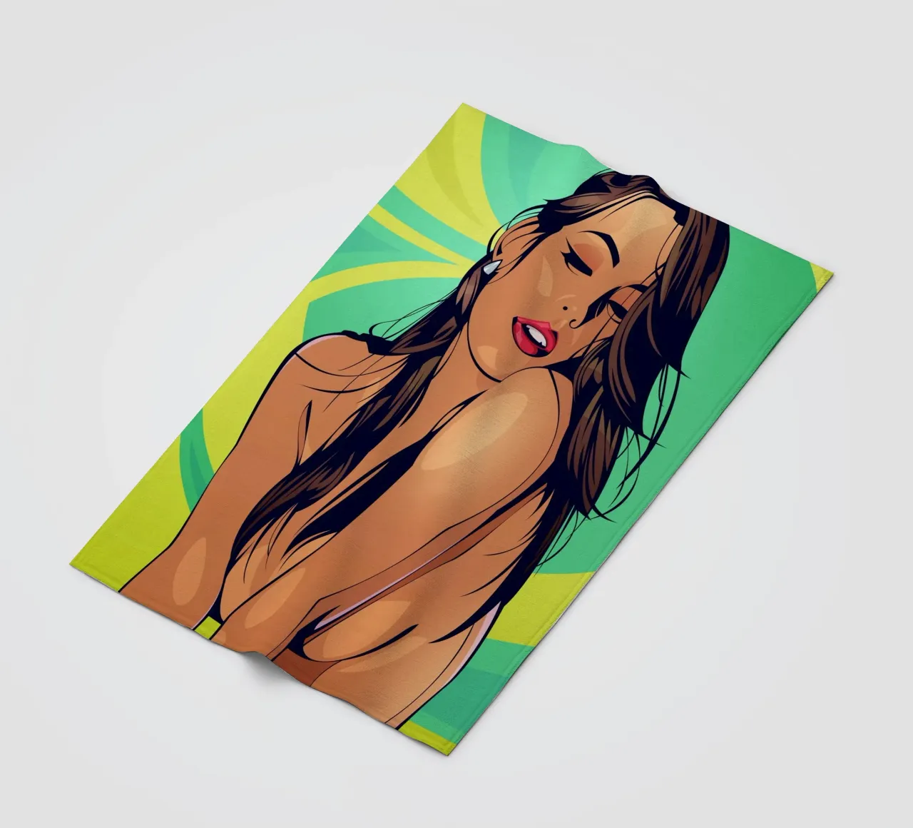 Vector girl coperta in pile da nabakumov