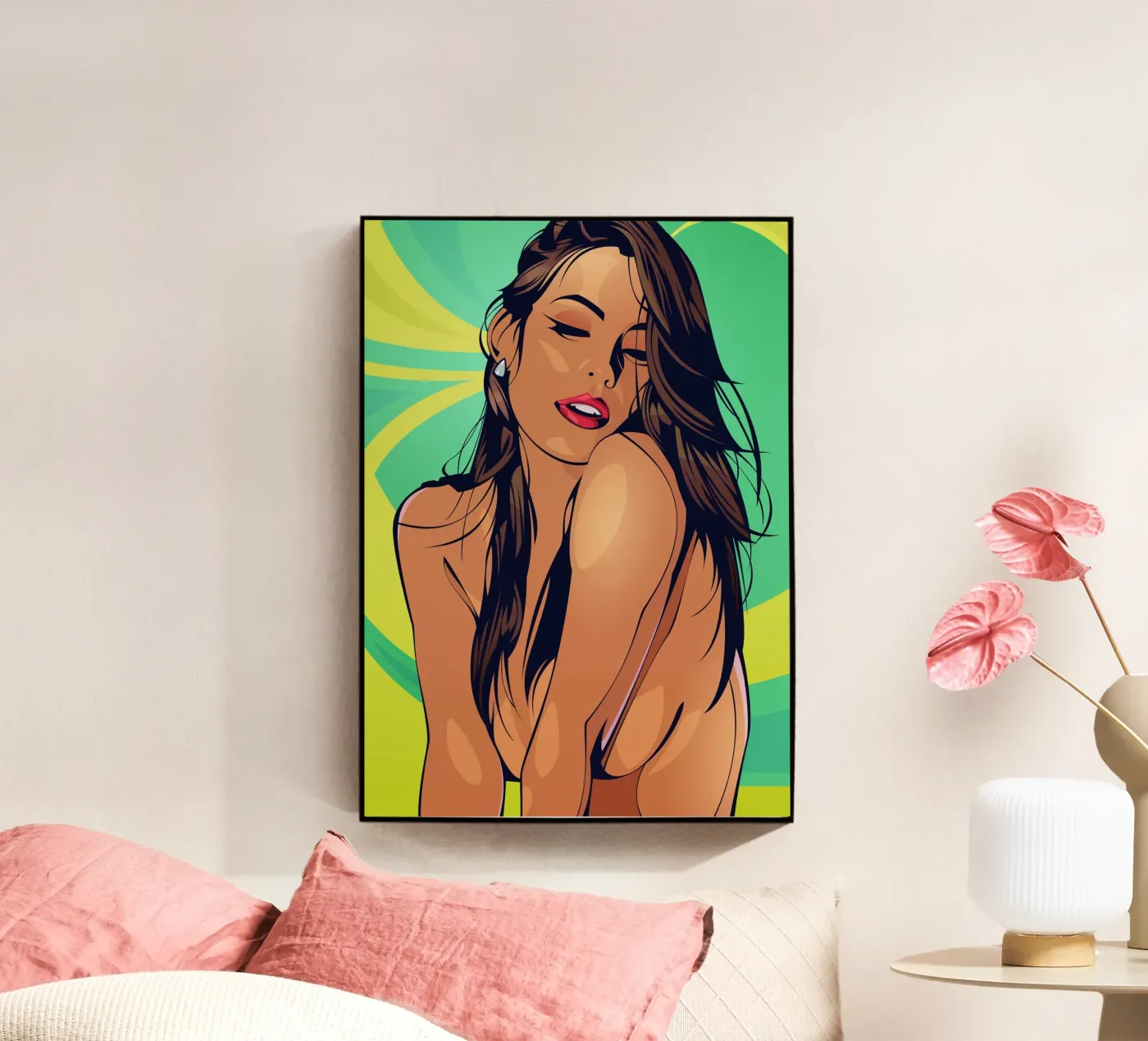 Vector girl acrylic glass by nabakumov