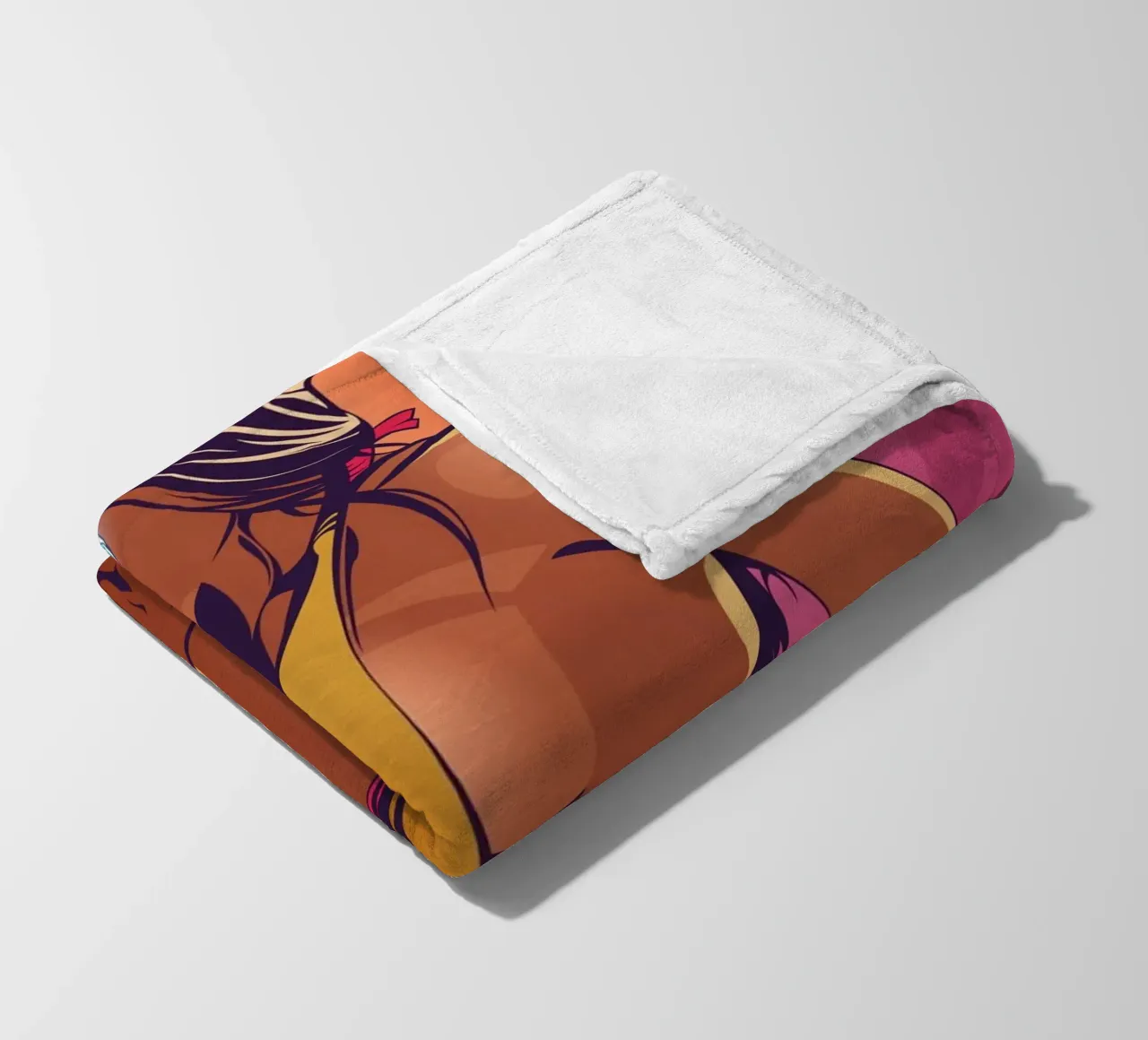 The Beach Girl fleece blanket by nabakumov