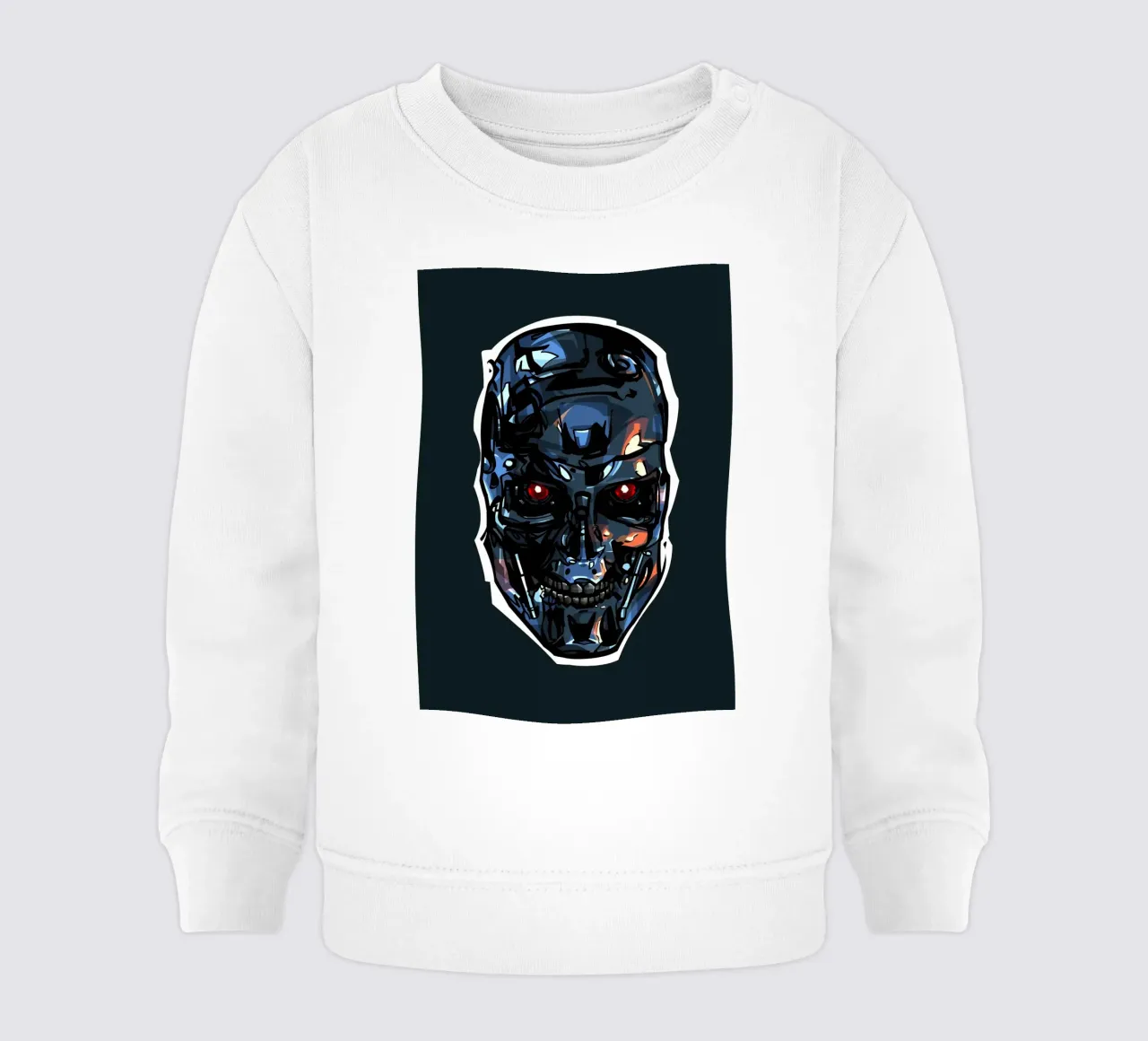 Terminator Head I baby sweatshirt by nabakumov