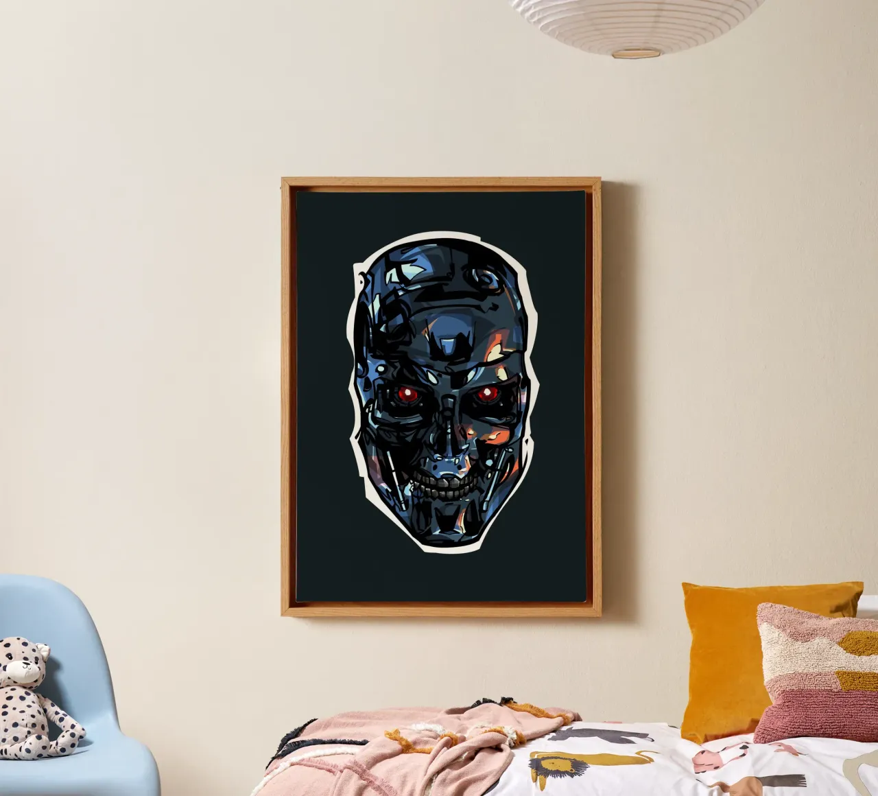 Terminator Head I tela con Cornice a cassetta da nabakumov