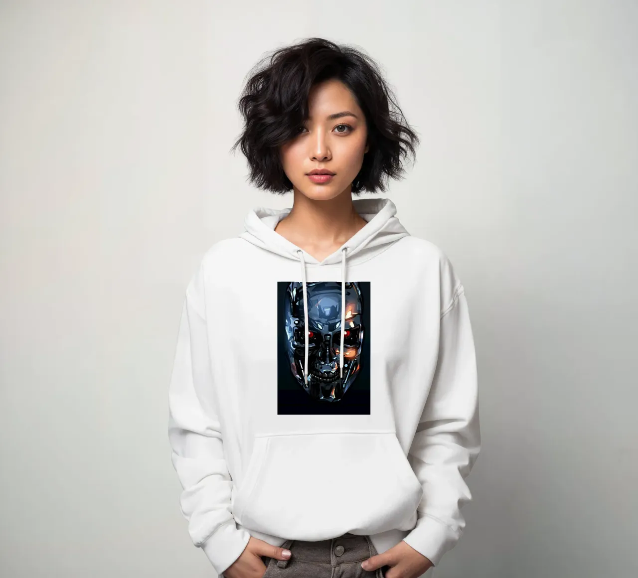 Terminator Head II felpa con cappuccio da nabakumov