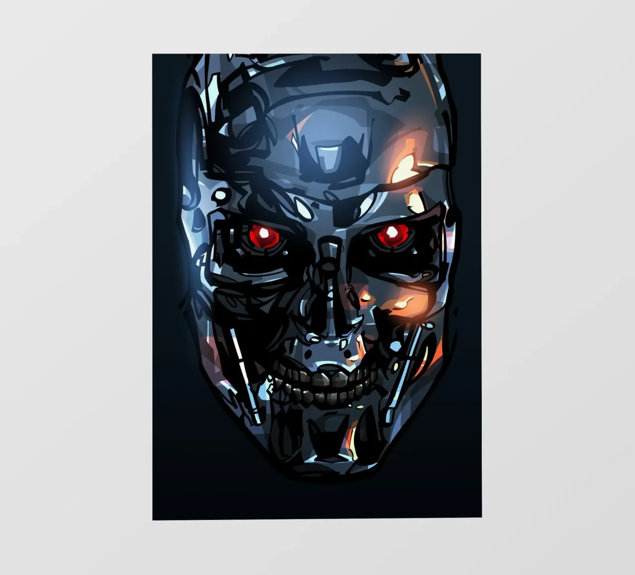 Terminator Head II pellicola backlit da nabakumov