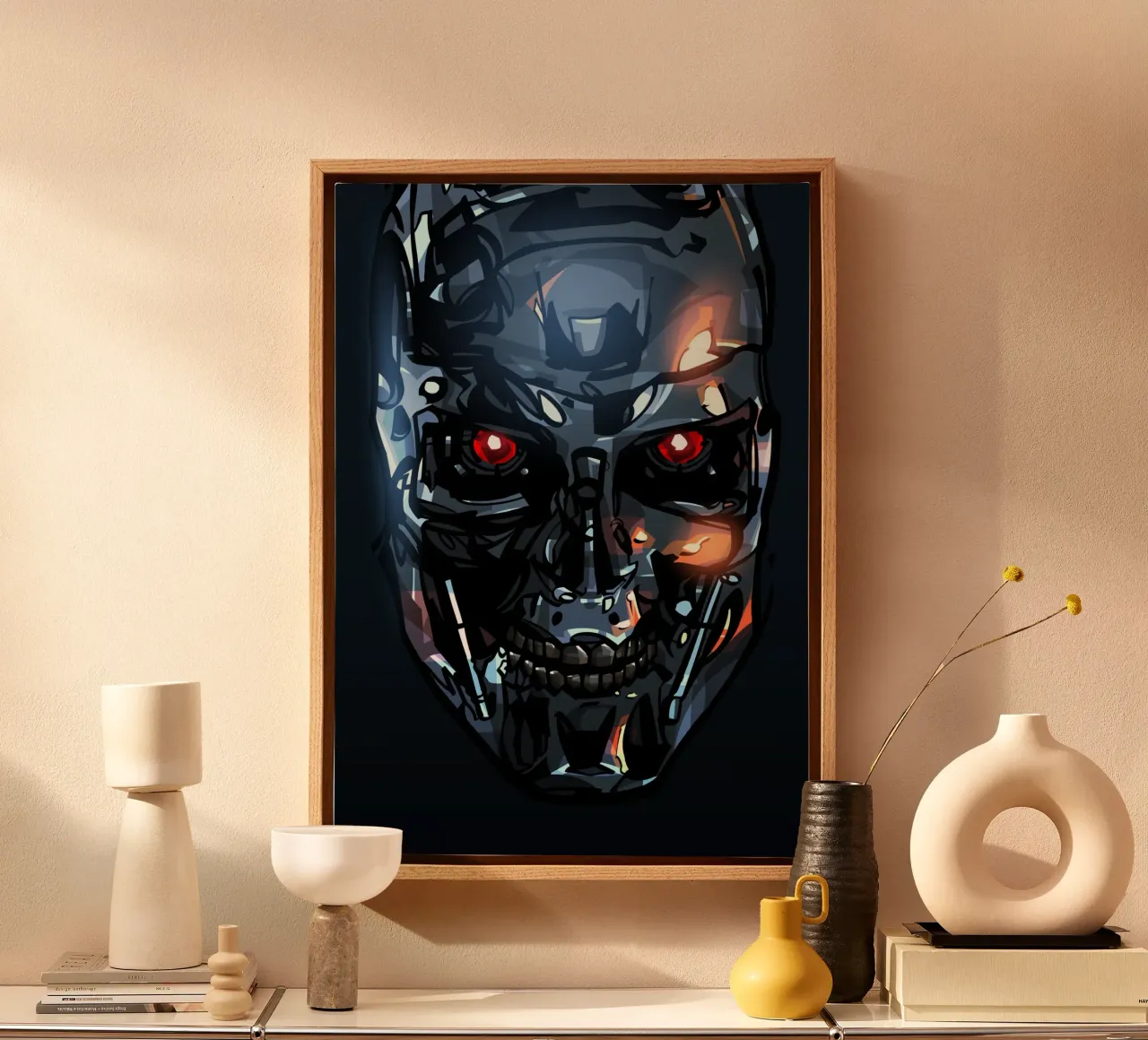 Terminator Head II tela con Cornice a cassetta da nabakumov