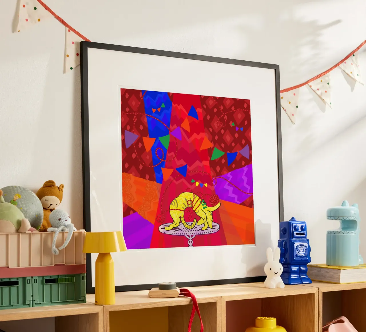 Liscio come un gatto poster con telaio in alluminio da Lidia Blomgren