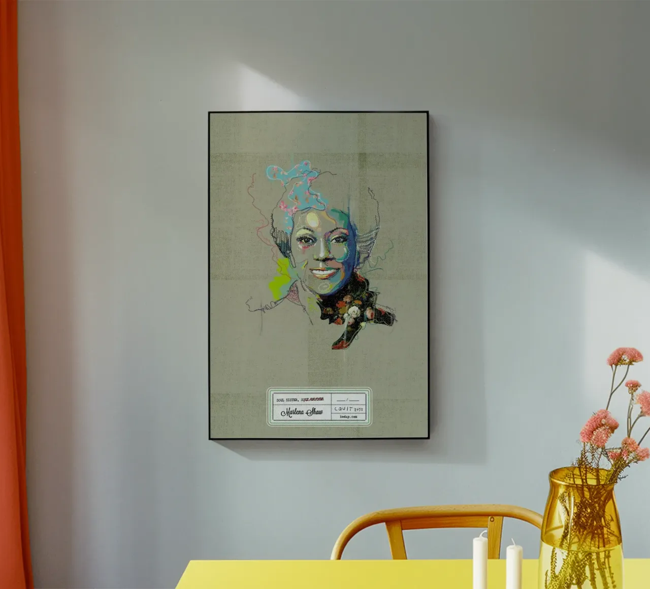 Marlena Portrait plexiglass da Carlos Quitério