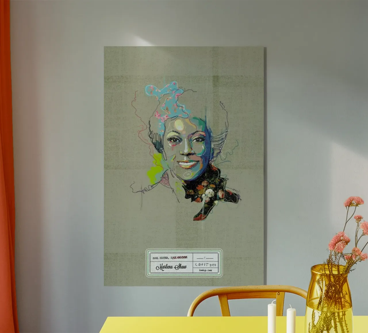 Marlena Portrait plexiglass da Carlos Quitério