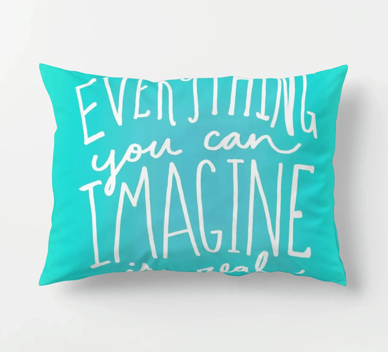 Imagine - Teal cuscino da Leah Flores