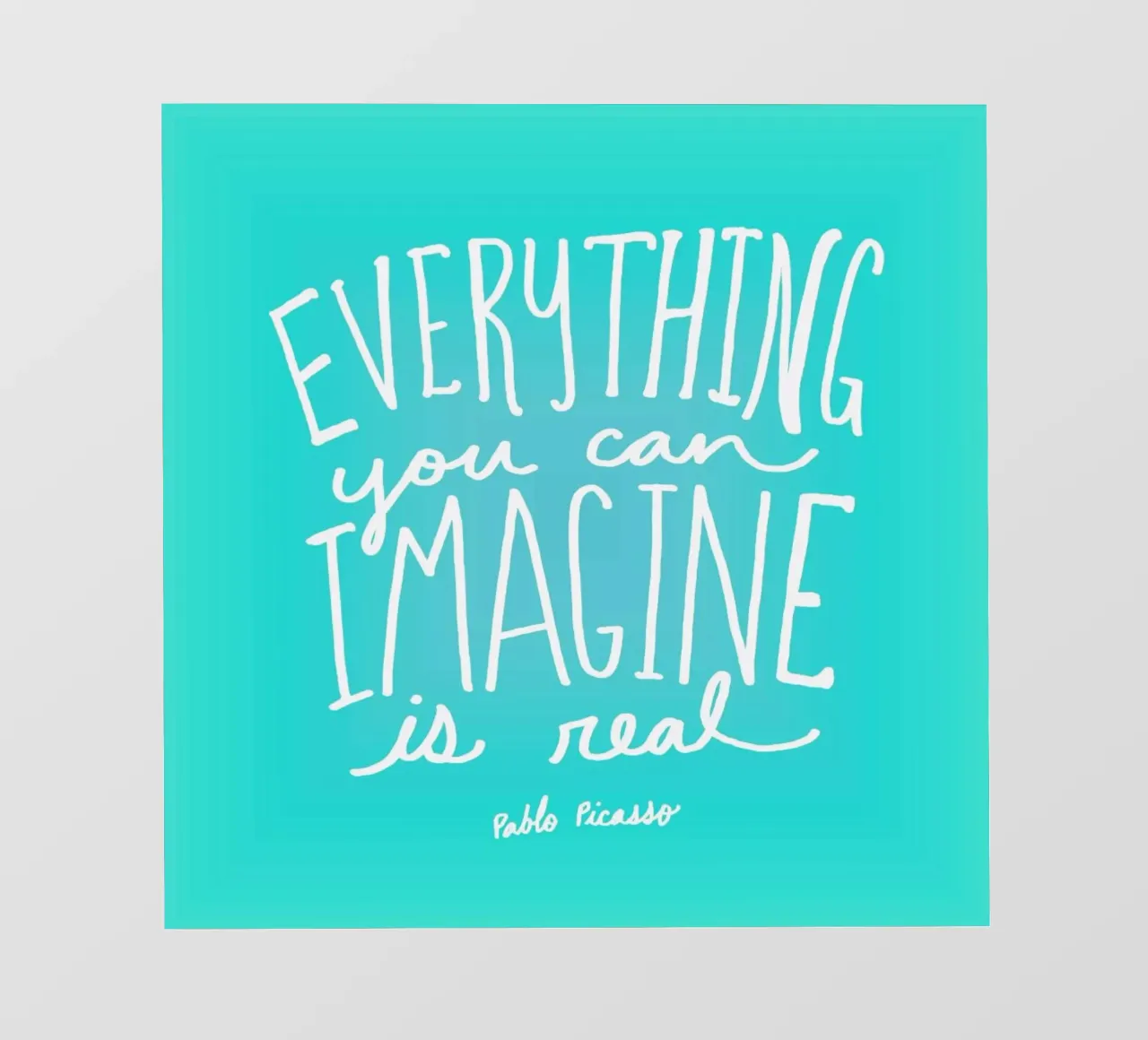 Imagine - Teal telo in pvc da Leah Flores