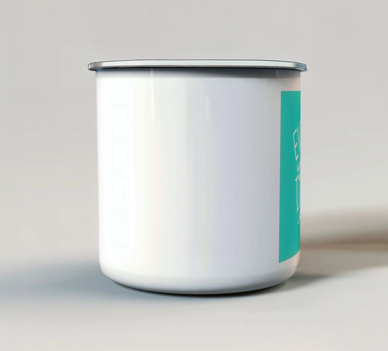 Imagine - Teal tazza in smalto da Leah Flores