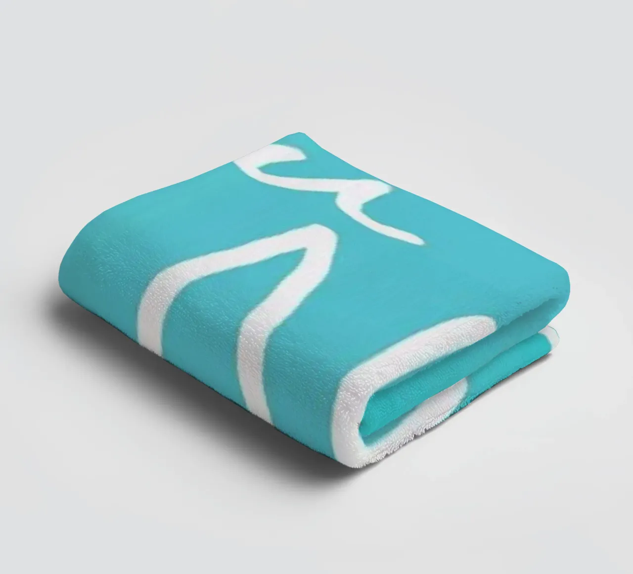 Imagine - Teal asciugamano da bagno da Leah Flores