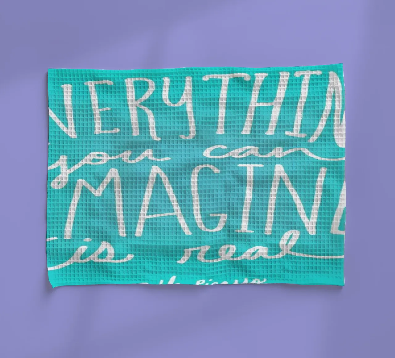 Imagine - Teal torchon de Leah Flores