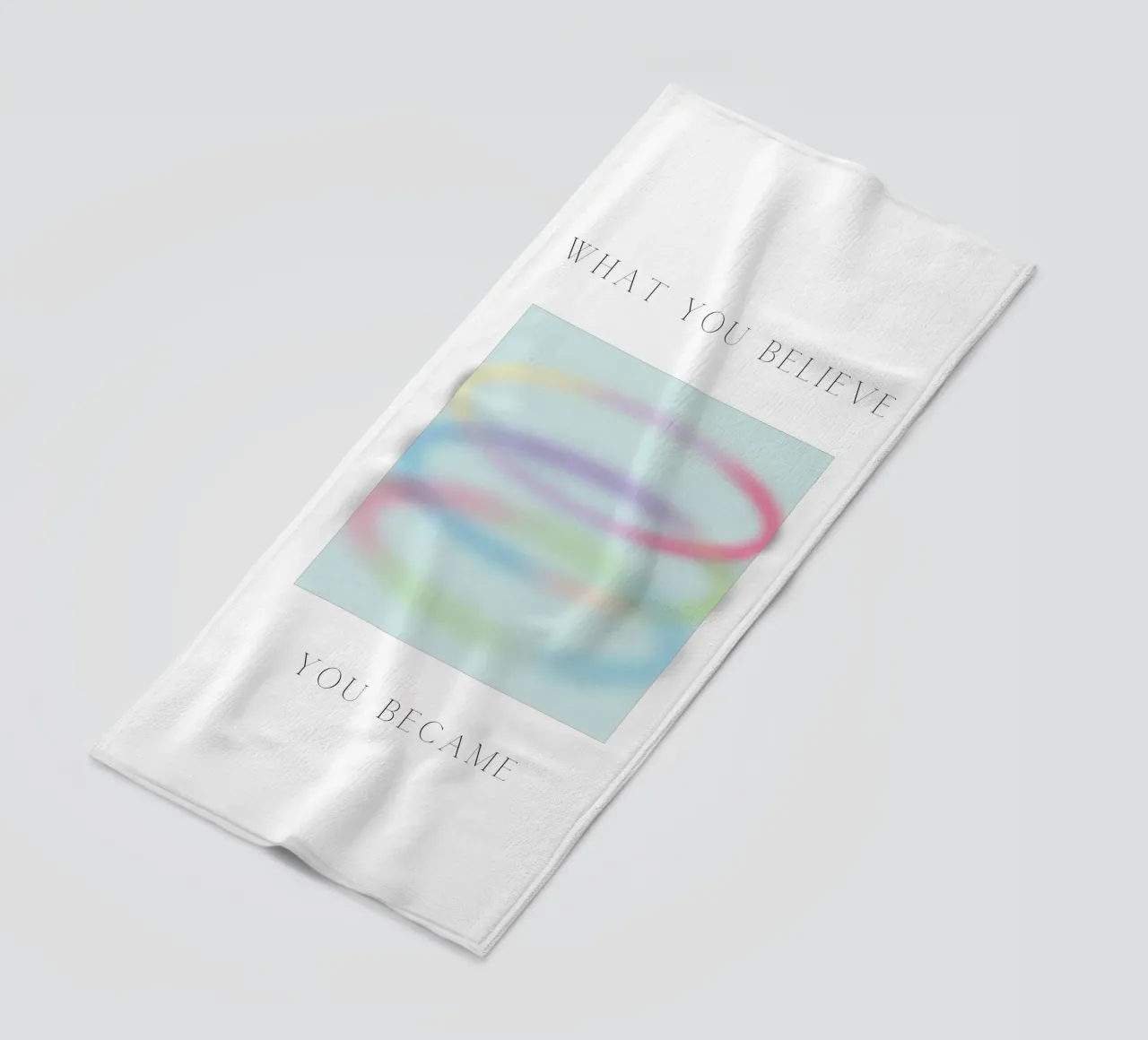Credere diventa essere - La fiducia vi plasma telo mare da QuooodZ by MooodzArt