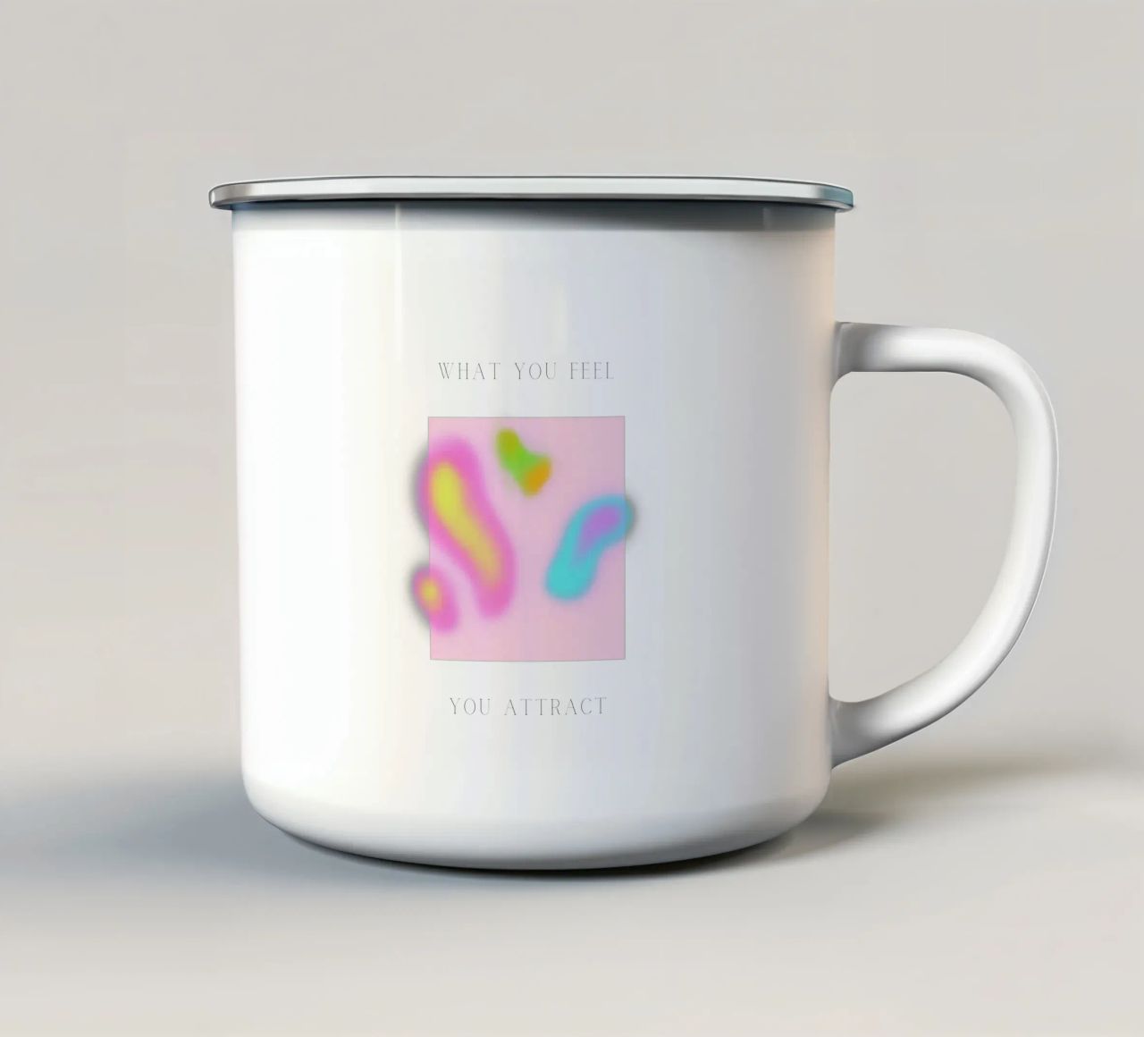 Vibrazioni magnetiche - Ciò che sentite arriva a voi tazza in smalto da QuooodZ by MooodzArt