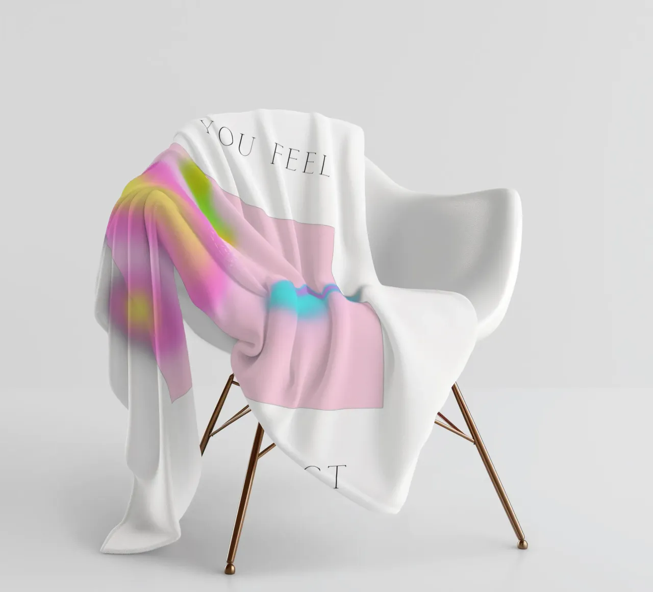 Magnetic Vibes - What you feel comes to you fleece blanket by QuooodZ by MooodzArt