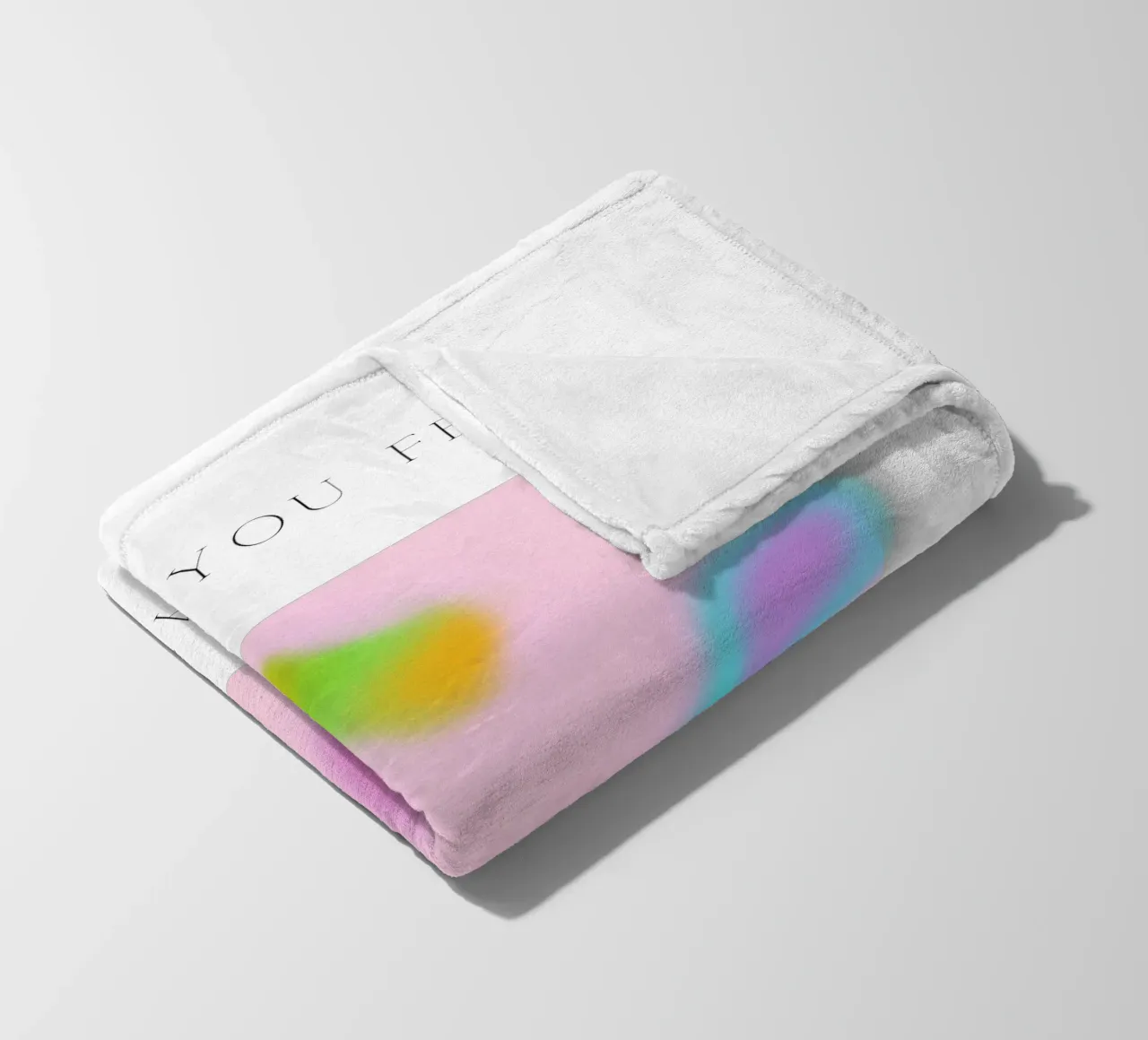 Magnetic Vibes - What you feel comes to you fleece blanket by QuooodZ by MooodzArt