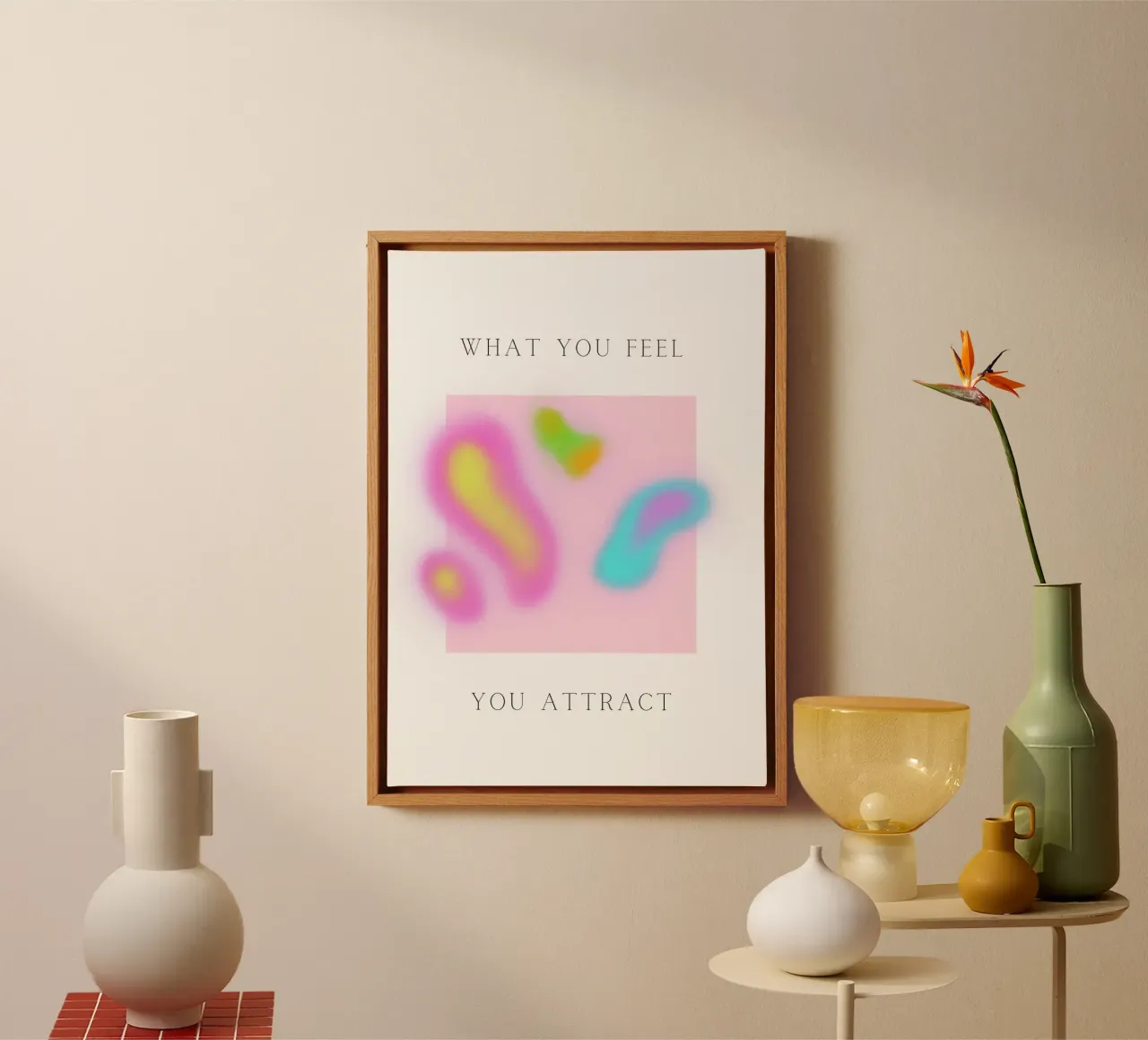 Magnetic Vibes - What you feel comes to you canvas by QuooodZ by MooodzArt