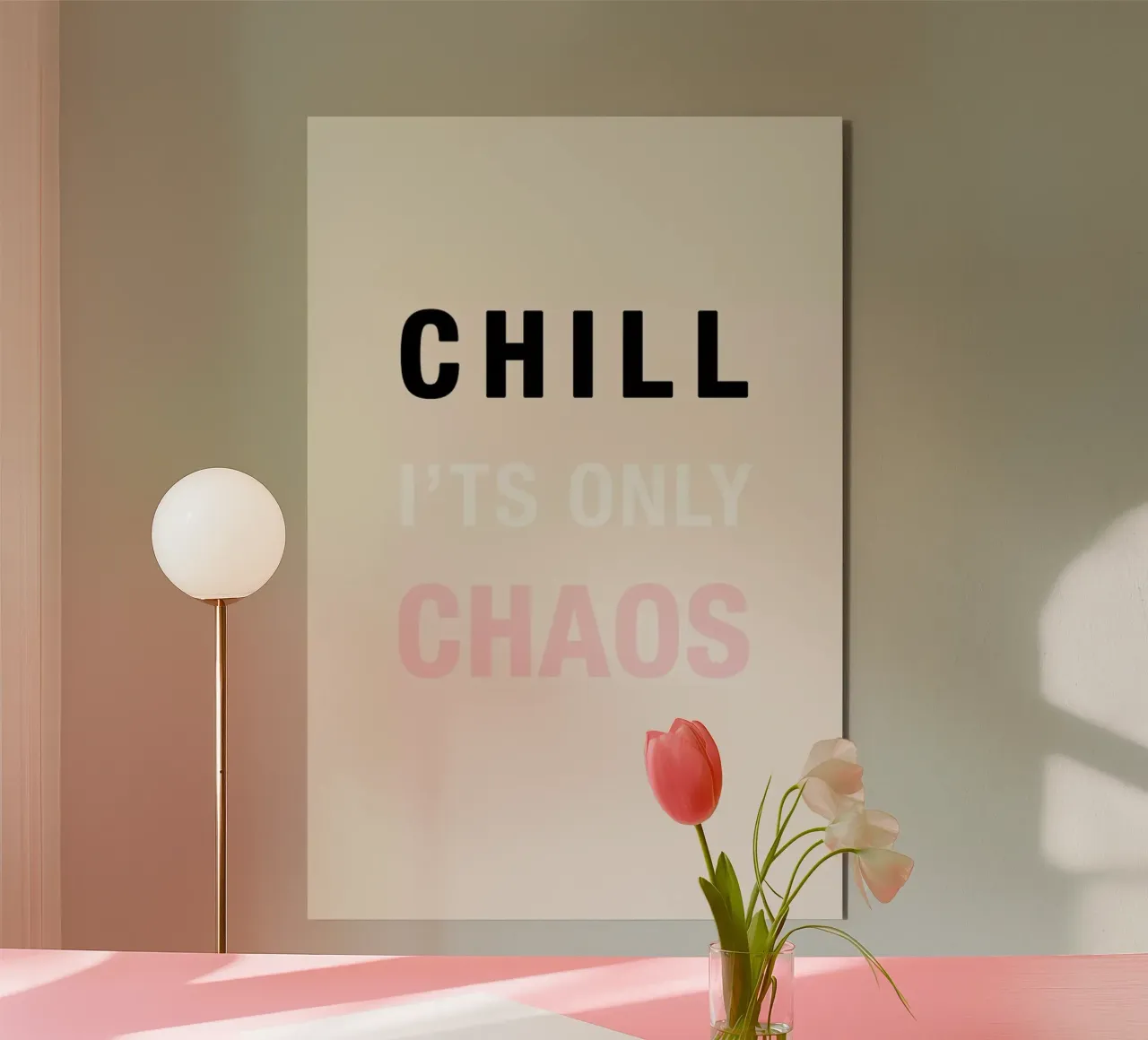 Chill It's Only Chaos alluminio dibond da Vasare Nar