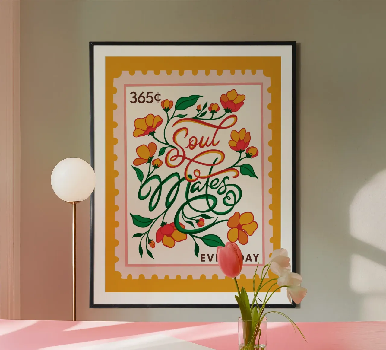 Anime gemelle - Collezione 365 giorni poster con telaio in plastica da easternspringco