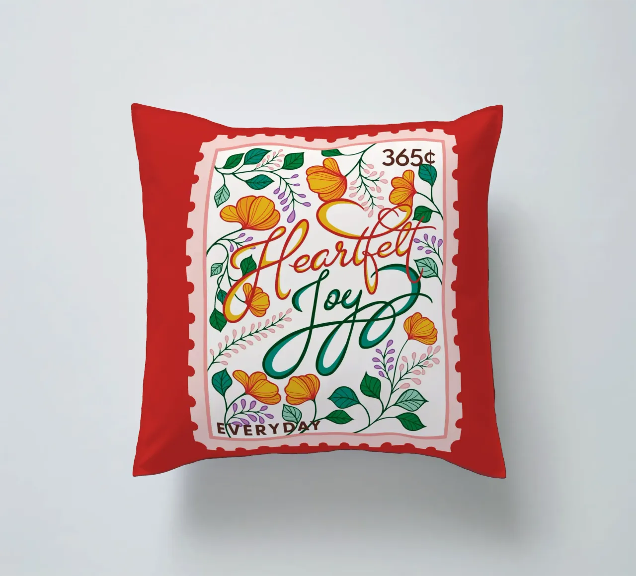 Heartfelt Joy - 365 Days collection decorative cushion by easternspringco