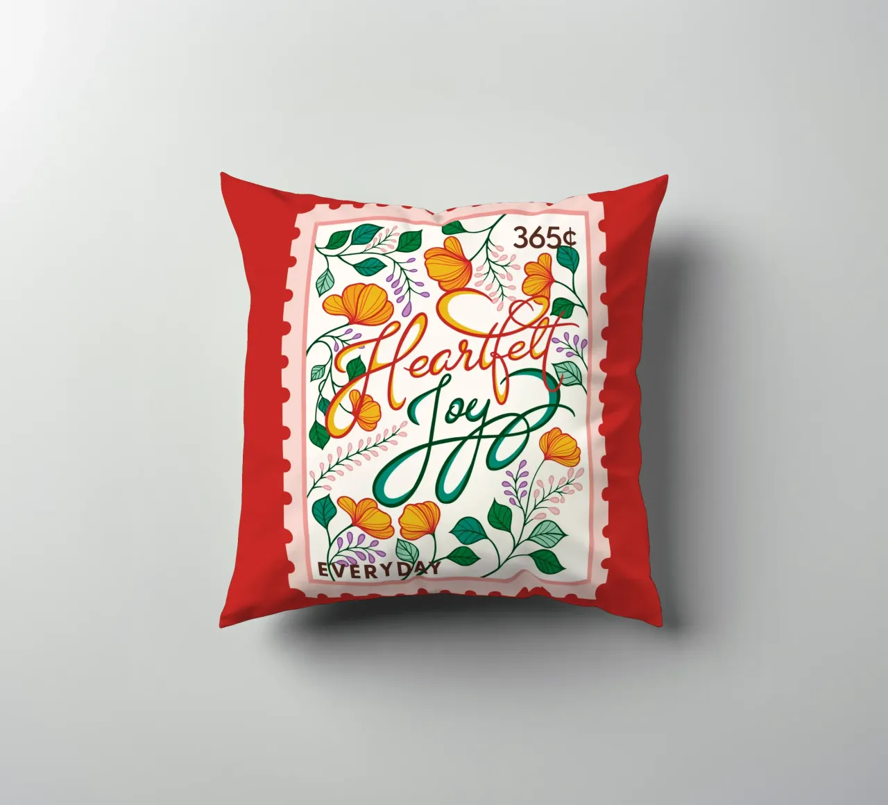 Heartfelt Joy - 365 Days collection decorative cushion by easternspringco