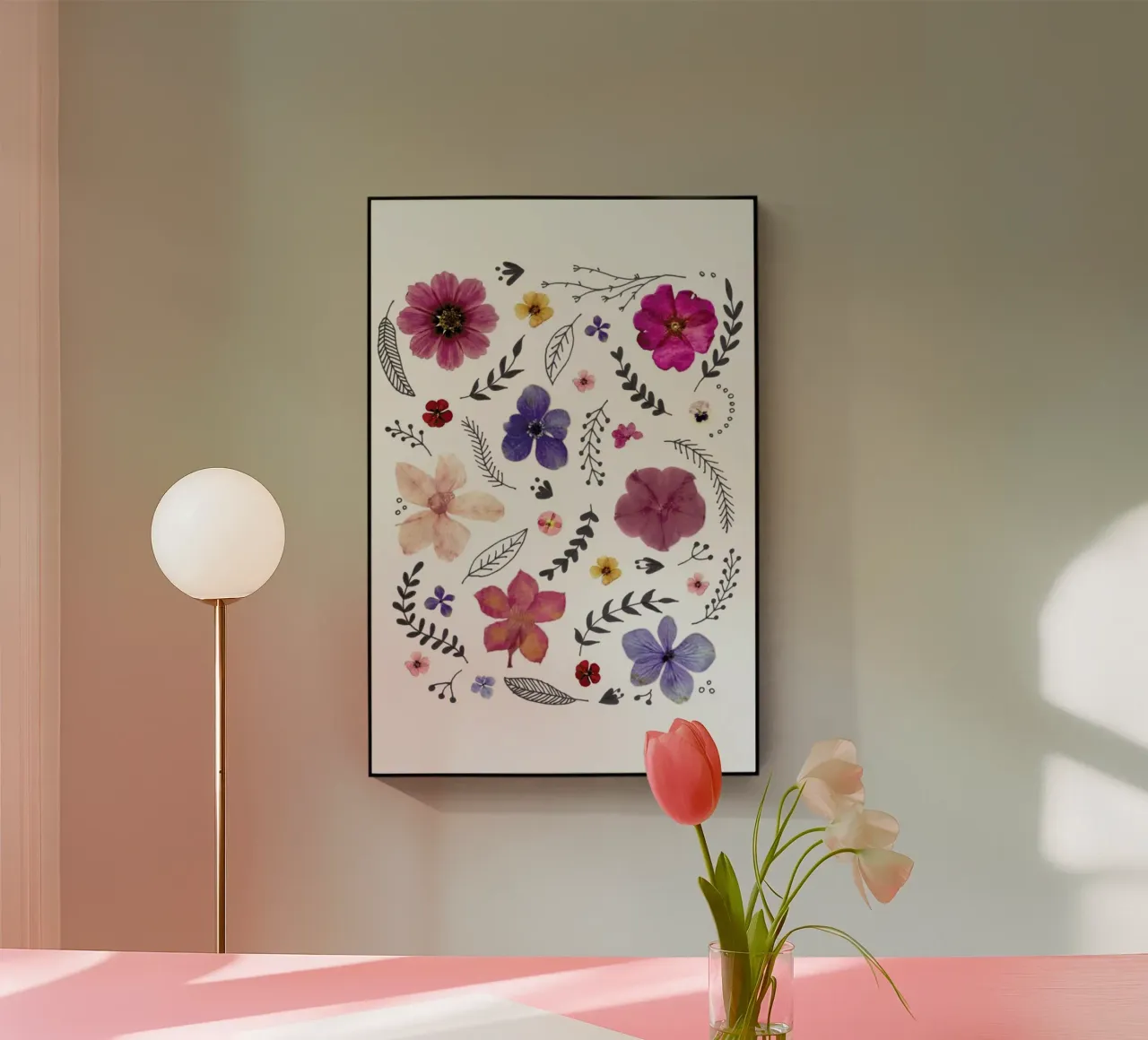 Pressed Flowers 03 plexiglass da Miles of Light