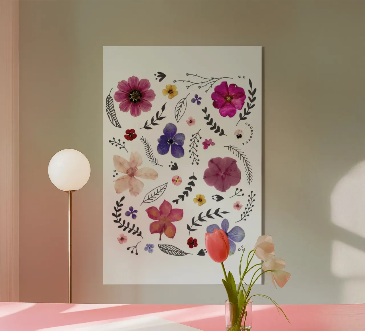 Pressed Flowers 03 plexiglass da Miles of Light