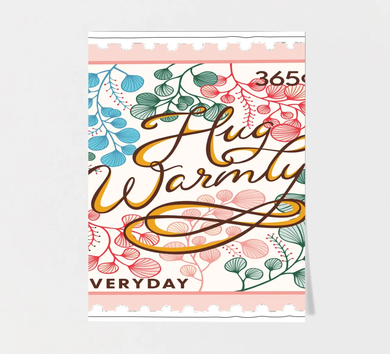 Hug Warmly - Collection 365 jours planche autocollant de easternspringco