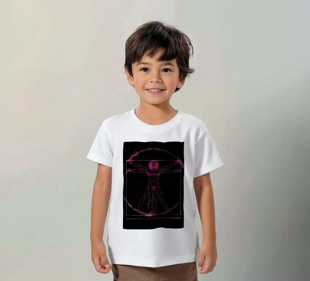 Vitruvian Man t-shirt bambini da nabakumov