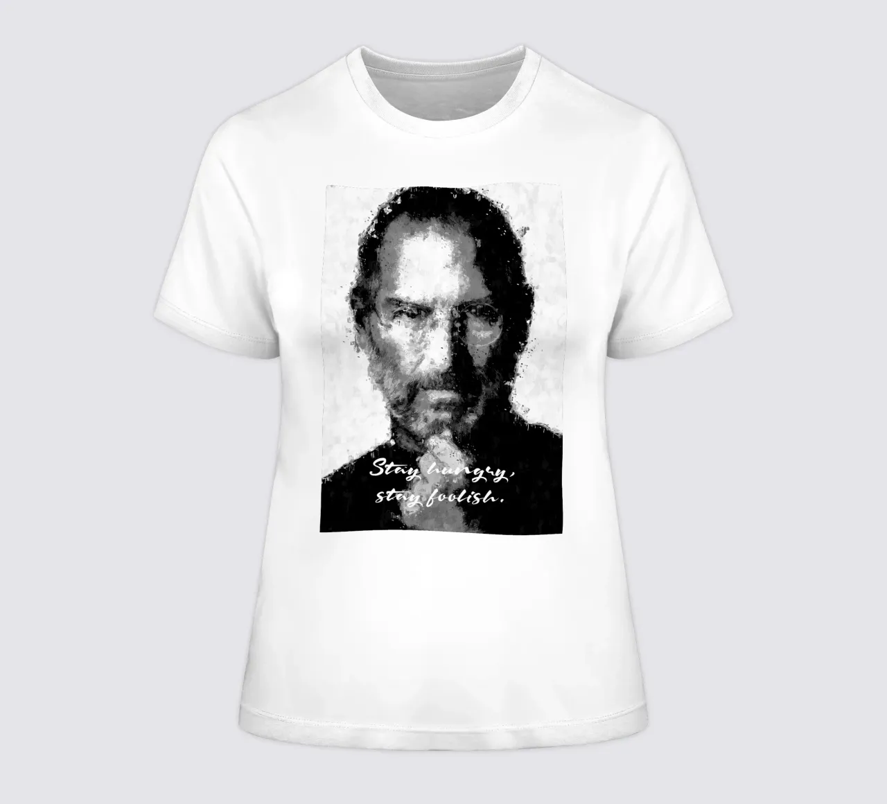 Steve Jobs Quote women's fitted t-shirt by nabakumov