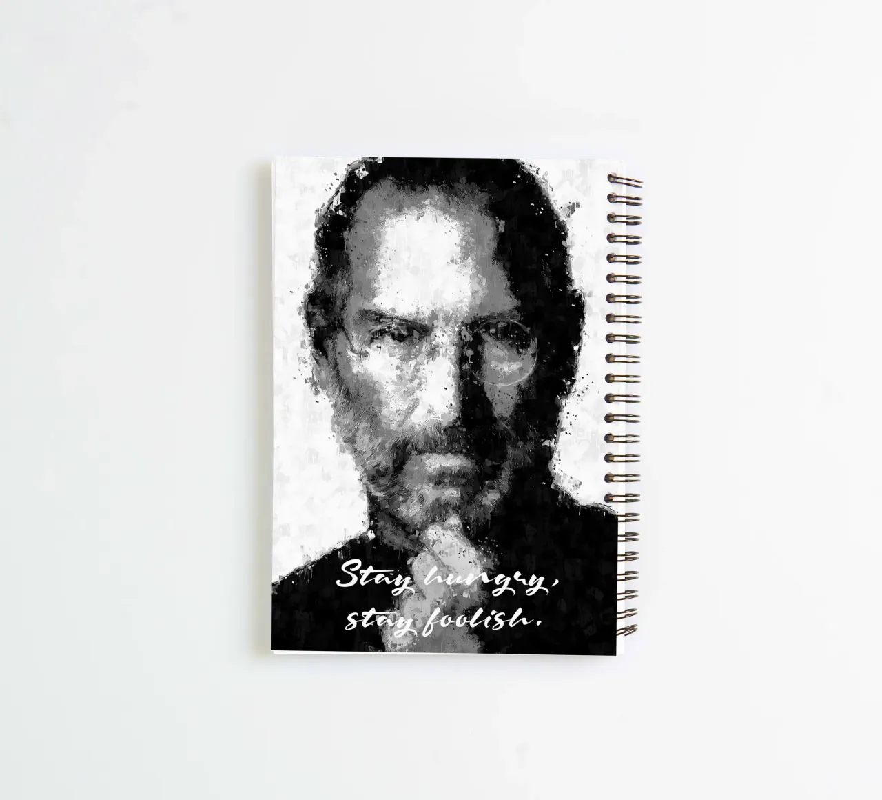 Steve Jobs Quote spiral notebook by nabakumov