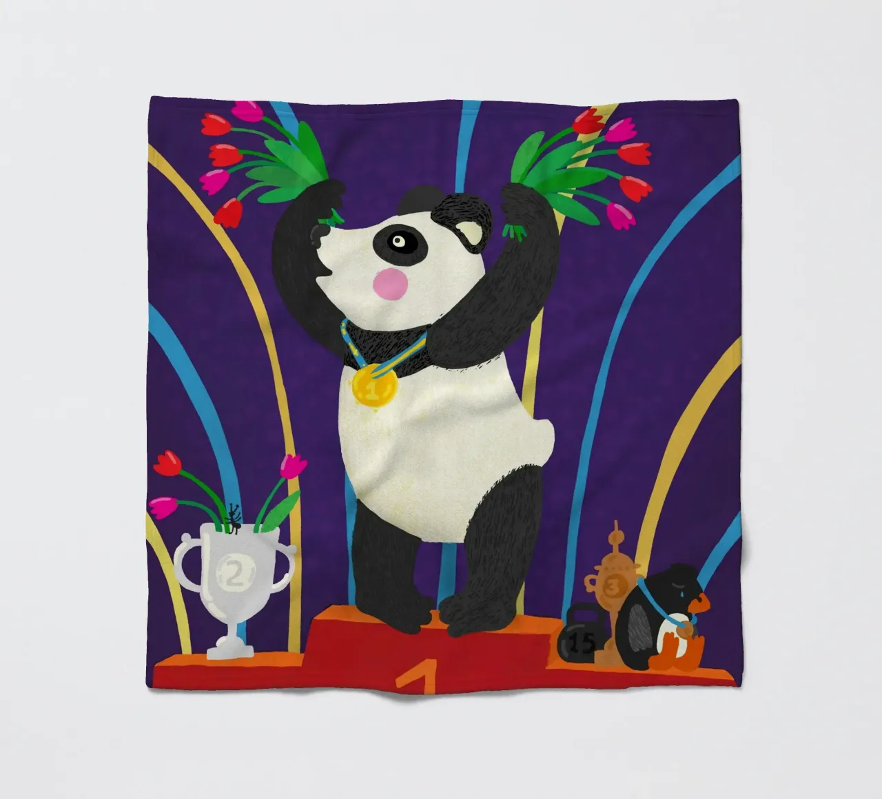 Forte come un orso coperta in pile da Lidia Blomgren