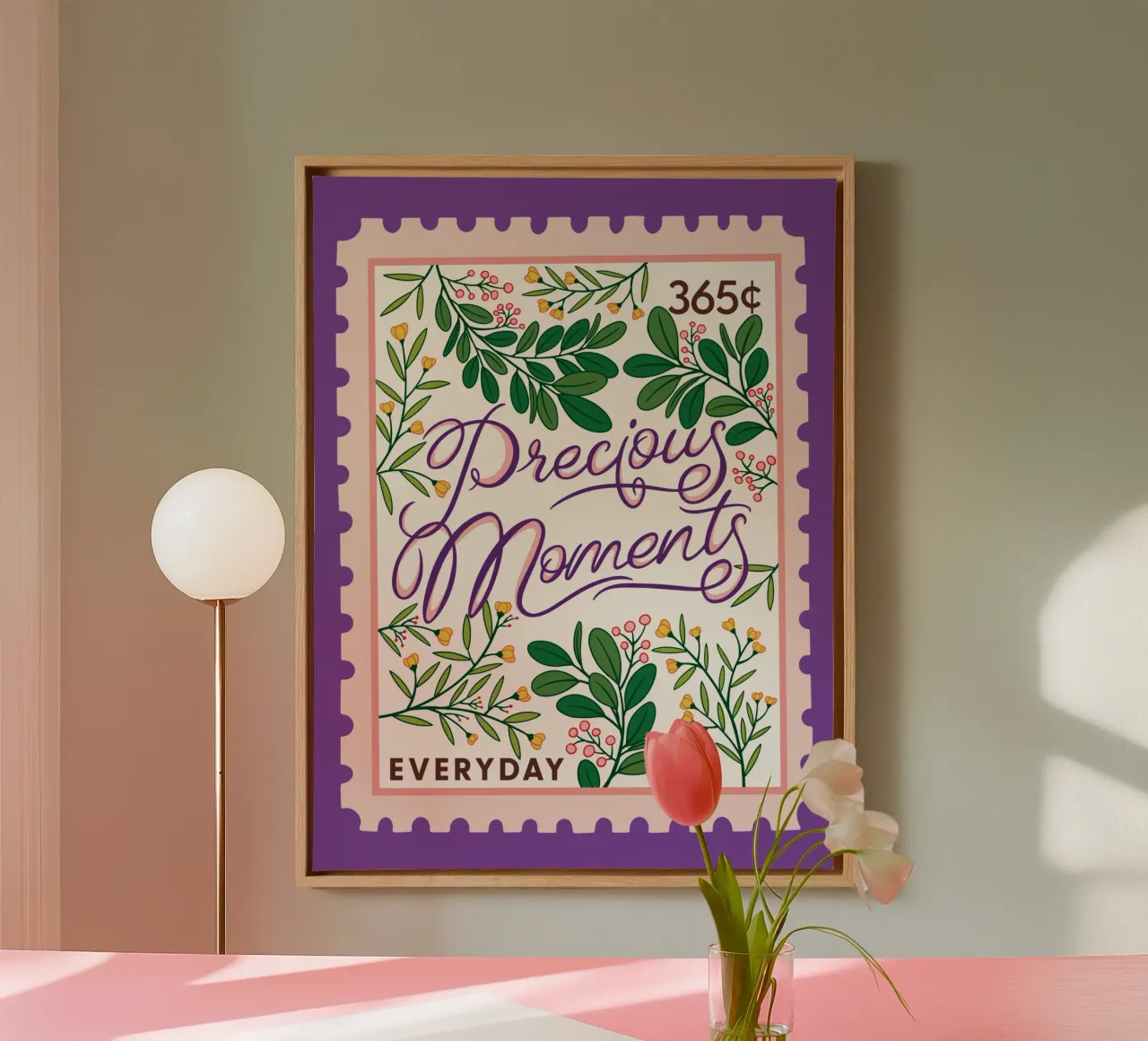 Precious Moment - 365 Days collection canvas with Floater frame by easternspringco