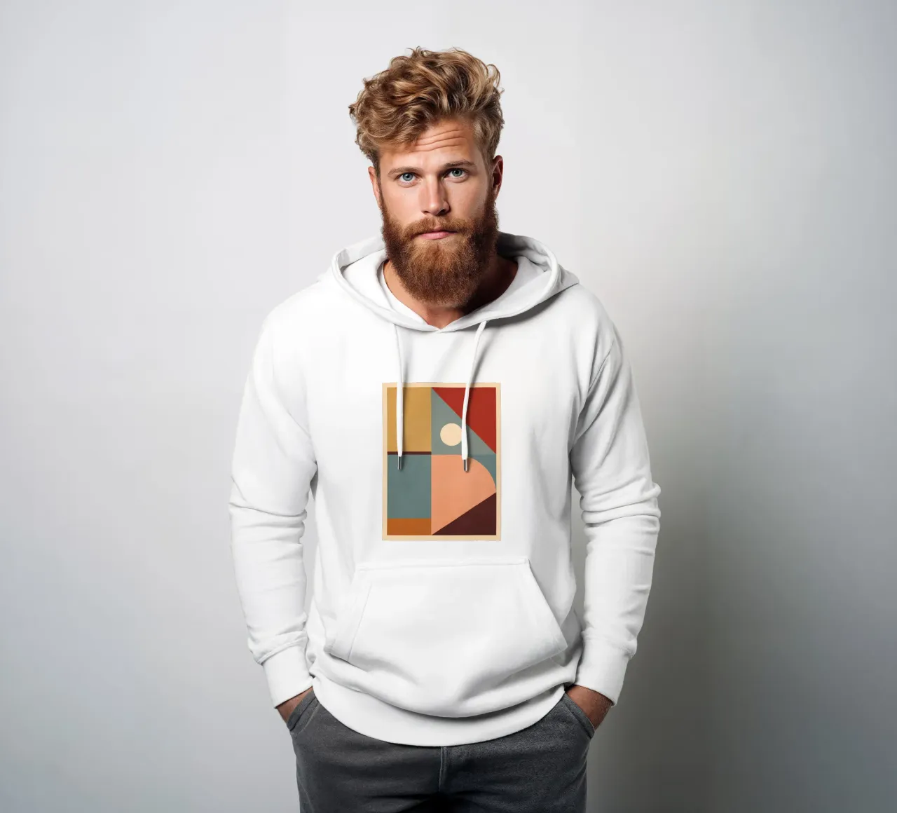 Forme geometriche astratte 42 felpa con cappuccio da Gaite
